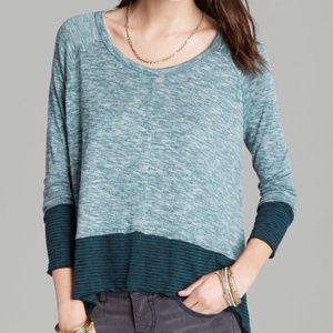 Free People Huntington Hacci Long Sleeve Top Green